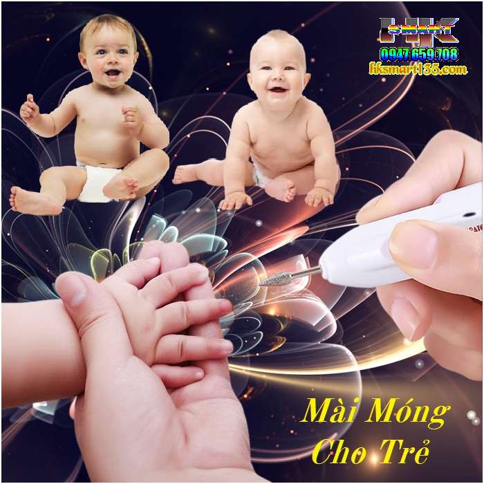 Máy Mài Móng Mini Cầm Tay Chạy Bằng Pin 