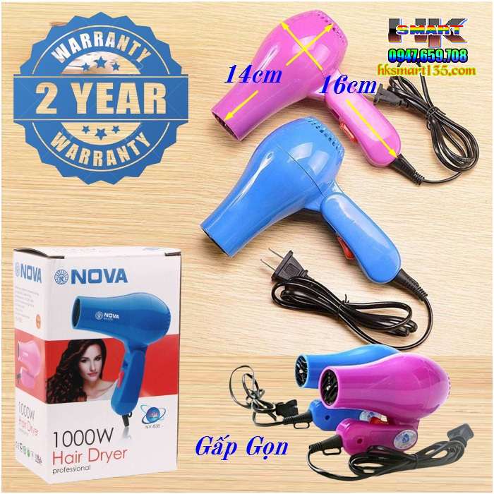 máy sấy tóc mini Nova 1000w