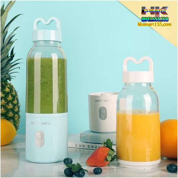 Máy xay sinh tố điện mini cầm tay Meet Juice