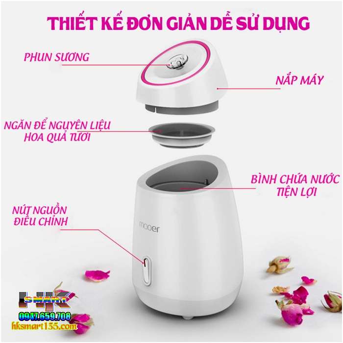 Máy xông hơi da mặt hoa quả tươi Maoer