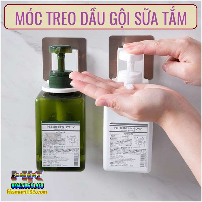 Móc dán tường treo dầu gội sữa tắm