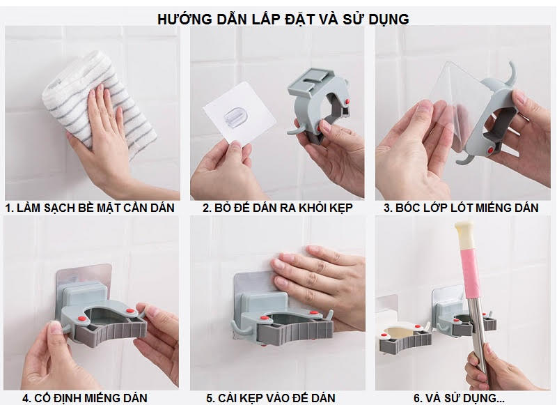 Móc dán treo liền mạch dán tường