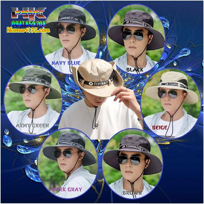 Mũ Bucket Tornado F14- Mũ Vải Tai Bèo Thời Trang Nam Nữ Vành Rộng Chống Nắng