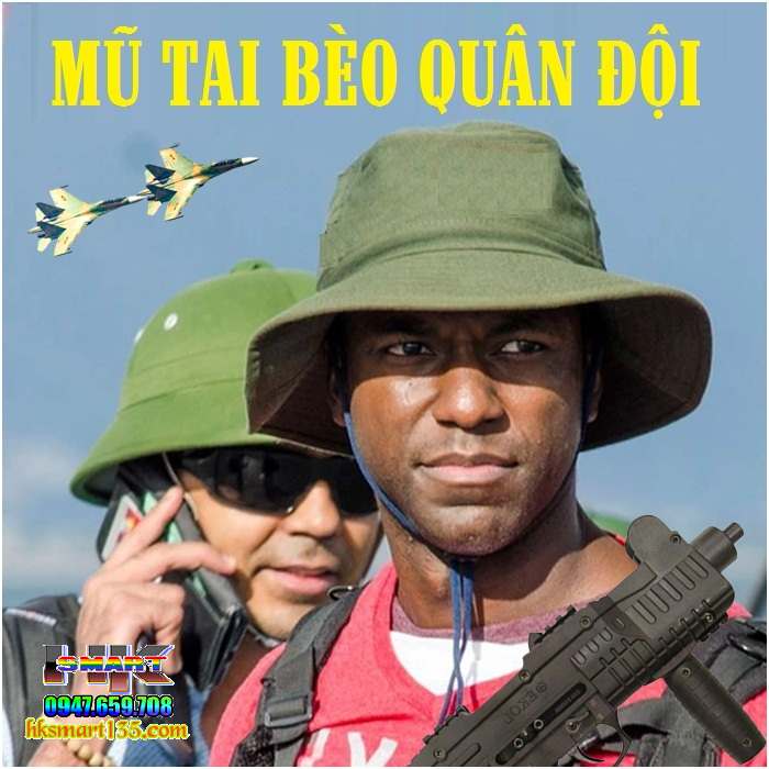 Mũ tai bèo tình nguyện- Mũ Army