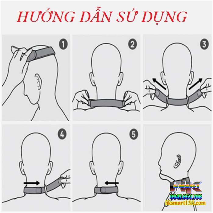 Nẹp cổ Hàn Quốc chống gù lưng cận thị rụt cổ rùa