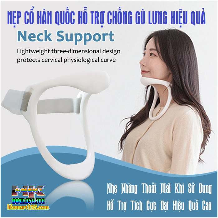 Nẹp cổ Hàn Quốc chống gù lưng cận thị rụt cổ rùa