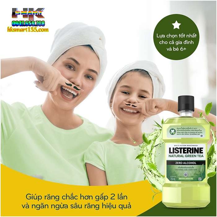 Nước Súc Miệng Trà Xanh Listerine Thái Lan