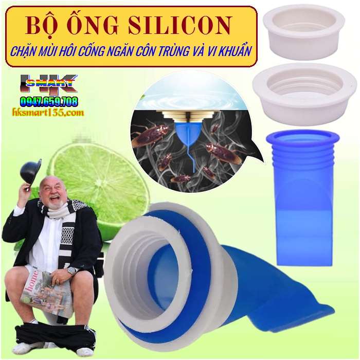 Bộ Ống Silicon Chặn Mùi Hôi Cống