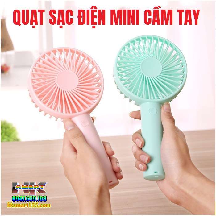 Quạt cầm tay mini dùng pin sạc