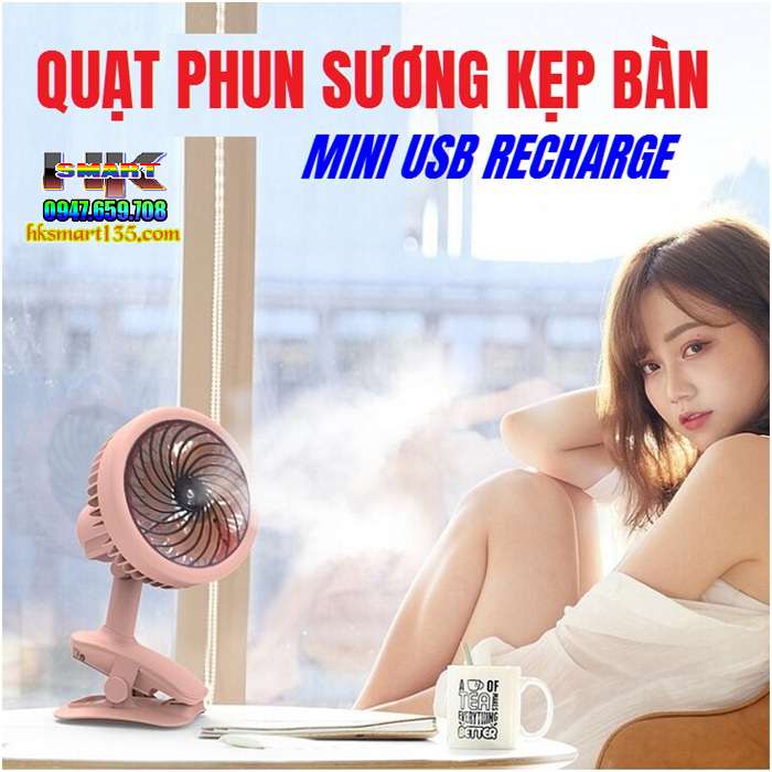 Quạt hơi nước mini phun sương