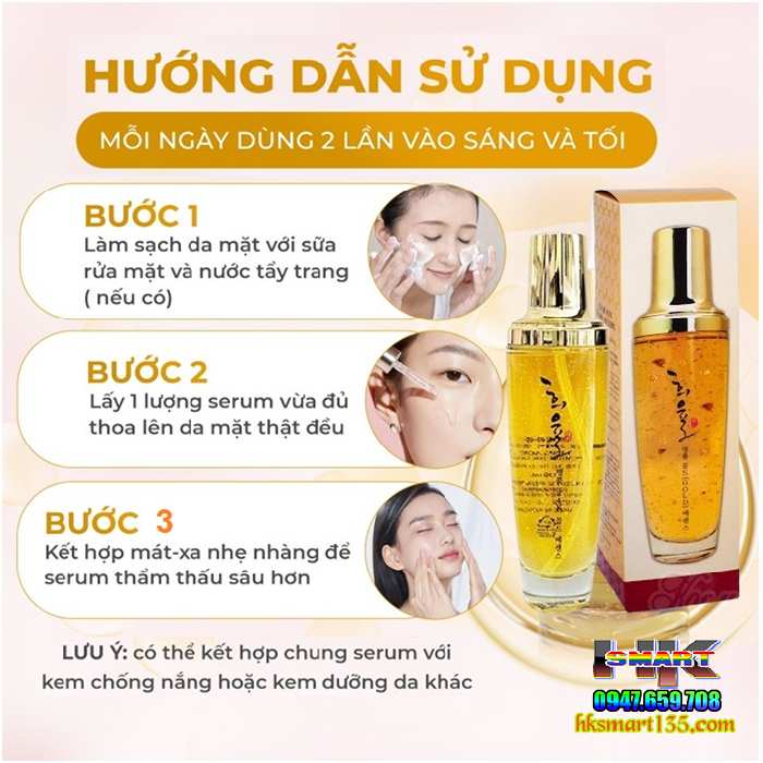 Serum Dưỡng Trắng Da Mờ Thâm, Cấp Ẩm, Trẻ Hóa Da Và Chống Nắng- Tinh Chất Vàng 24K Lebelage Hee Yul Premium Gold Essence 130ml