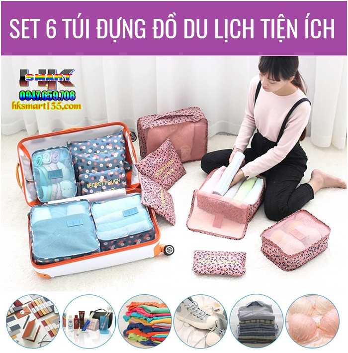 Set 6 túi đựng đồ du lịch tiện dụng