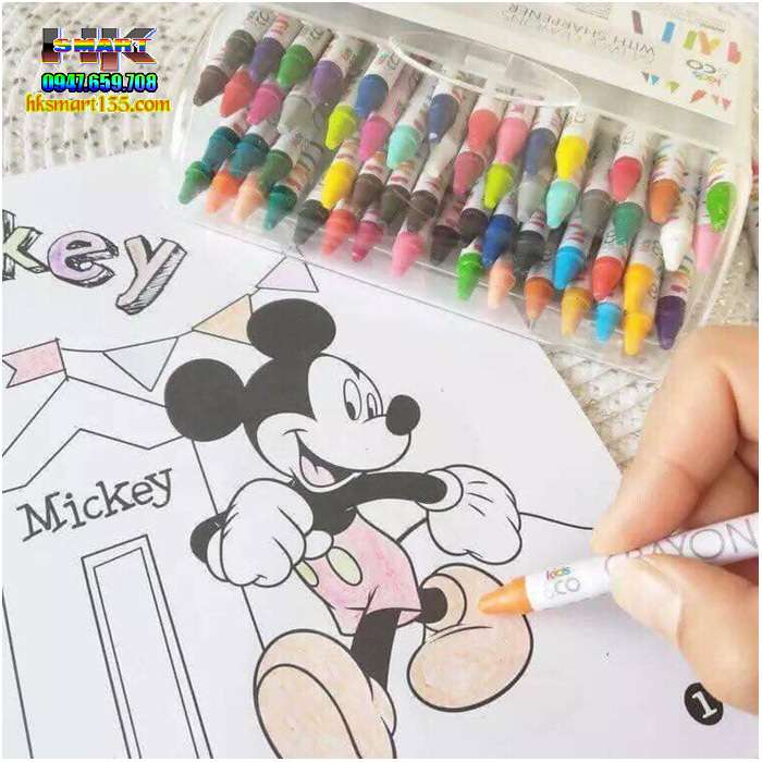 Hộp bút sáp 64 màu cho bé Crayons