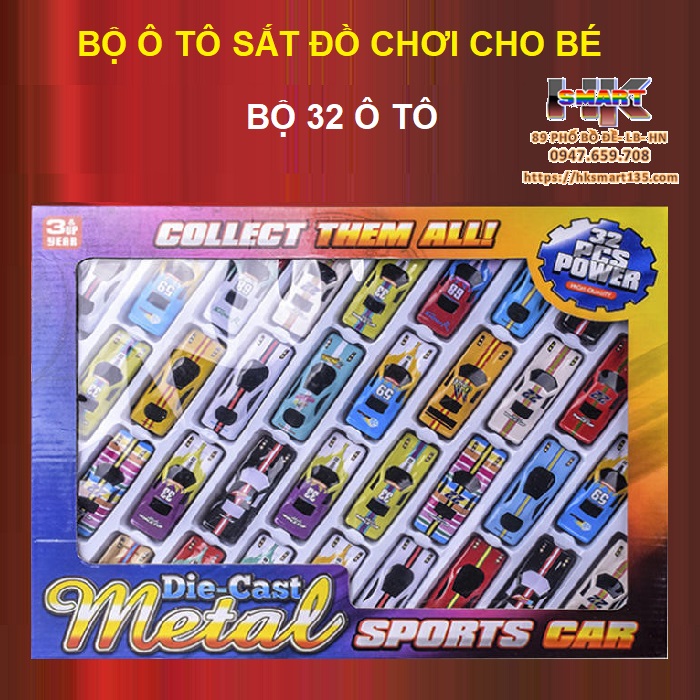 Set ô tô sắt cho bé