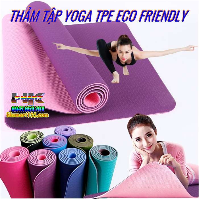 Thảm Yoga Eco Friendly TPE 8mm
