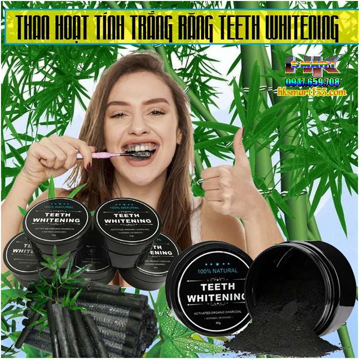 Bột Đánh Trắng Răng Than Hoạt Tính TEETH WHITENING