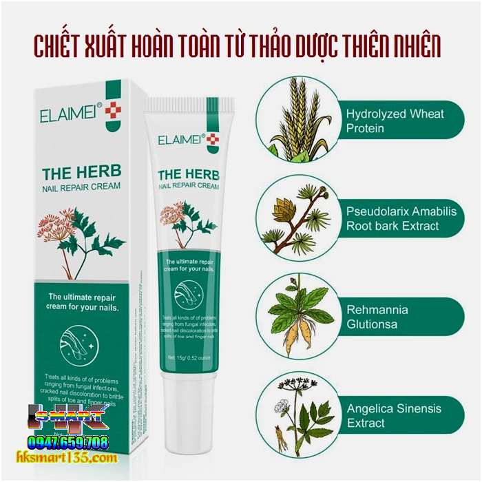 The Herb Elaimei 20gr- Kem Đặc Hiệu Loại Bỏ Nấm Móng Tay Chân