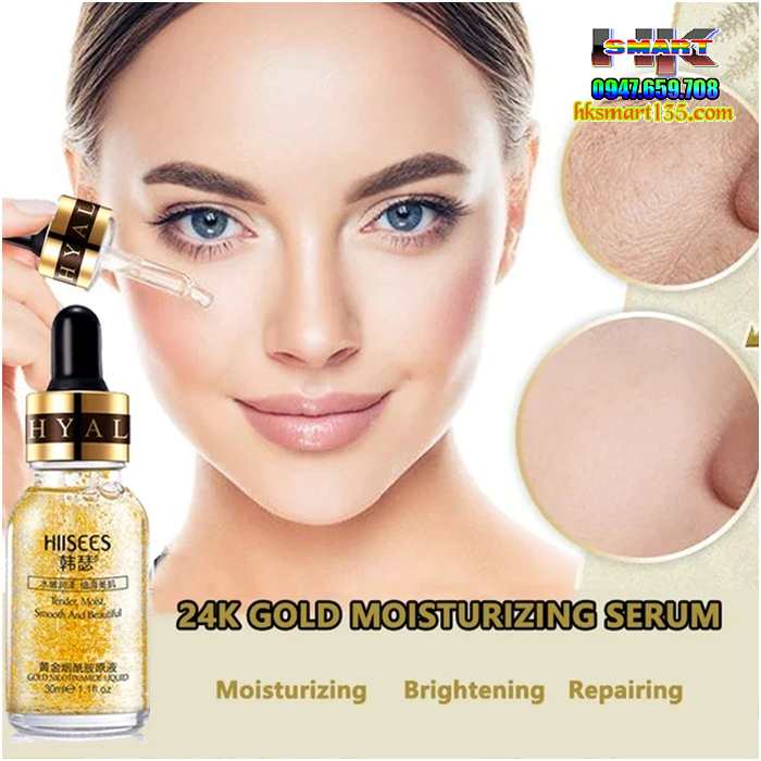 Tinh chất vàng dưỡng trắng da Gold 24k HIISEES 30ml