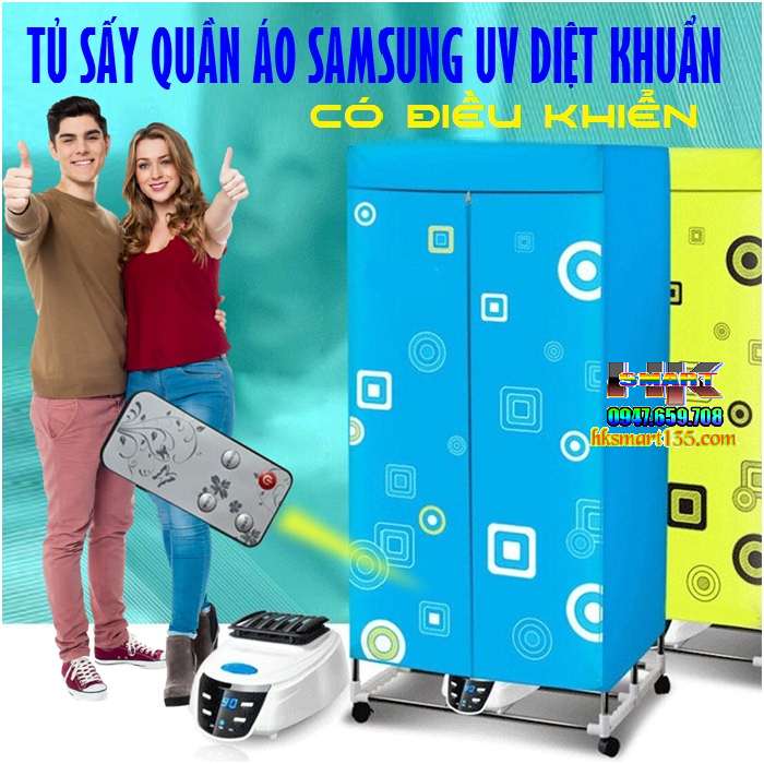 Tủ sấy quần áo Samsung có điều khiển từ xa