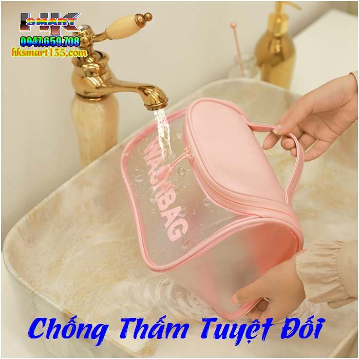 Túi đựng mỹ phẩm WashBag trong suốt chống thấm