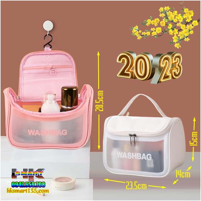 Túi đựng mỹ phẩm WashBag trong suốt chống thấm