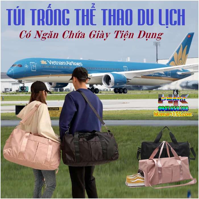 Túi đựng đồ du lịch xách tay có ngăn chứa giày