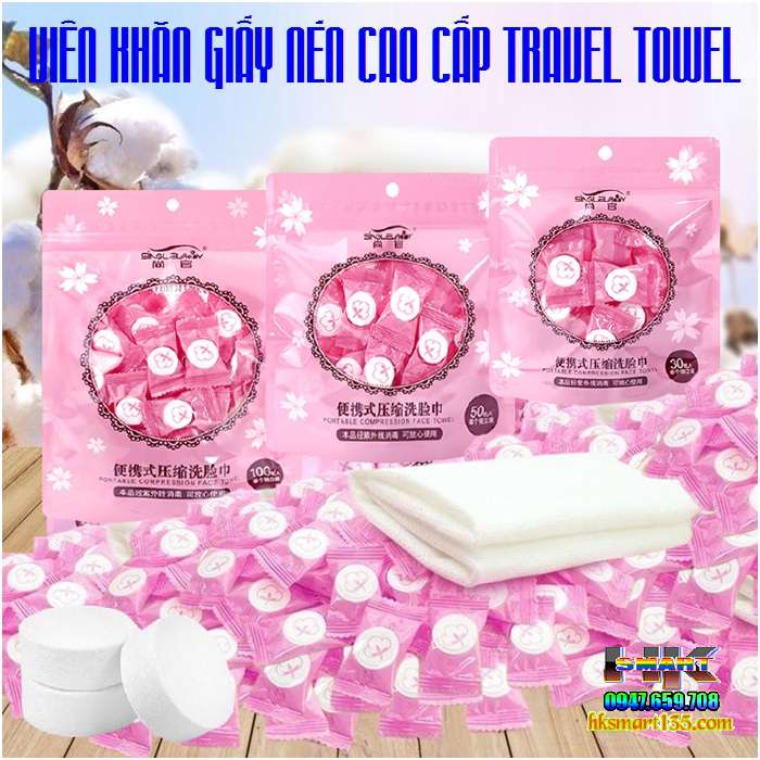 Khăn giấy nén cao cấp Travel Towel 