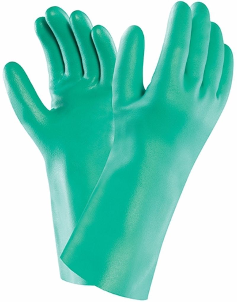 găng tay cao su màu xanh