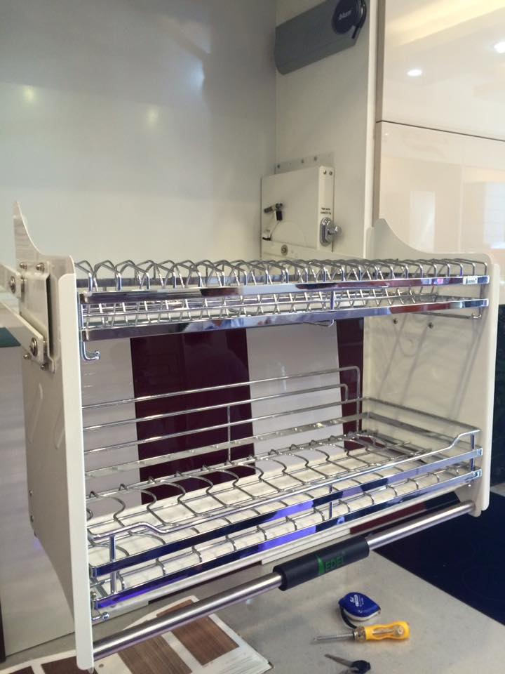 giá phụ kiện tủ bếp inox 304 nhập khẩu chính hãng