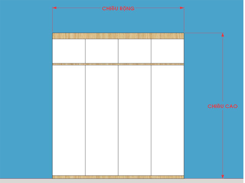 Hướng dẫn tính đơn giá tủ quần áo Melamine