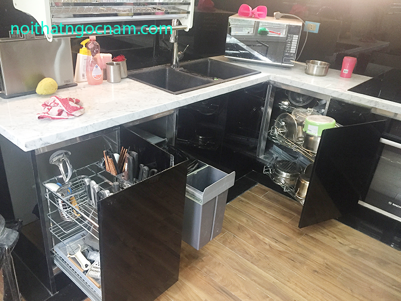 giá phụ kiện tủ bếp inox 304 nhập khẩu chính hãng