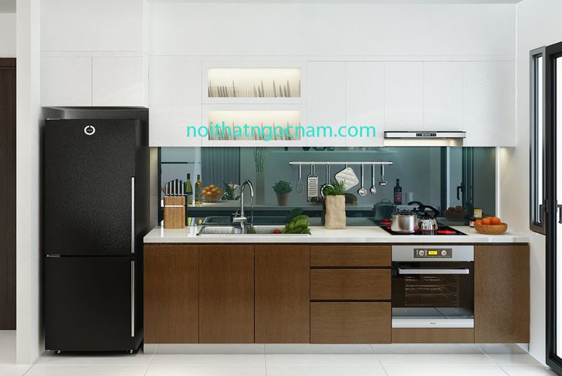 Mẫu tủ bếp chung cư