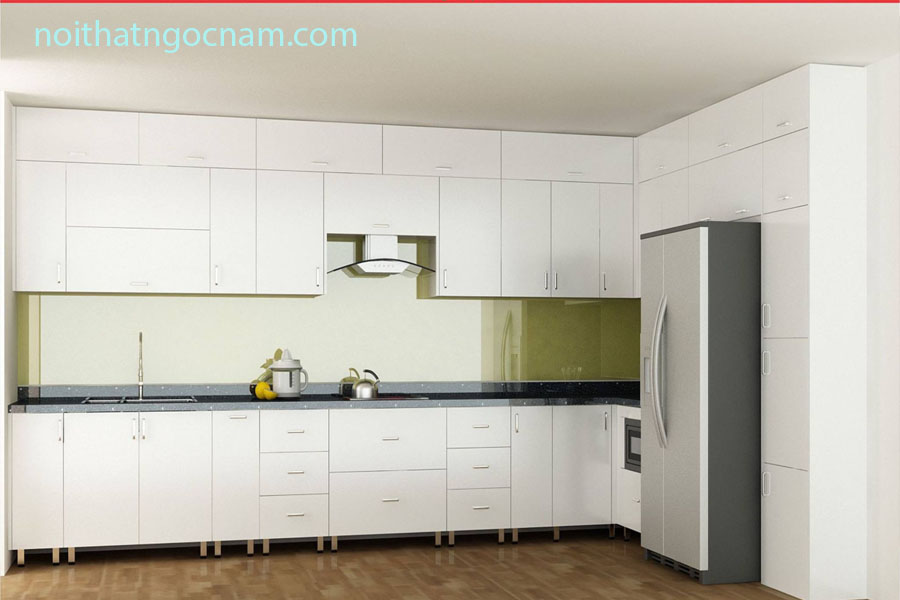 Tủ bếp inox 304 Acrylic an cường chính hãng