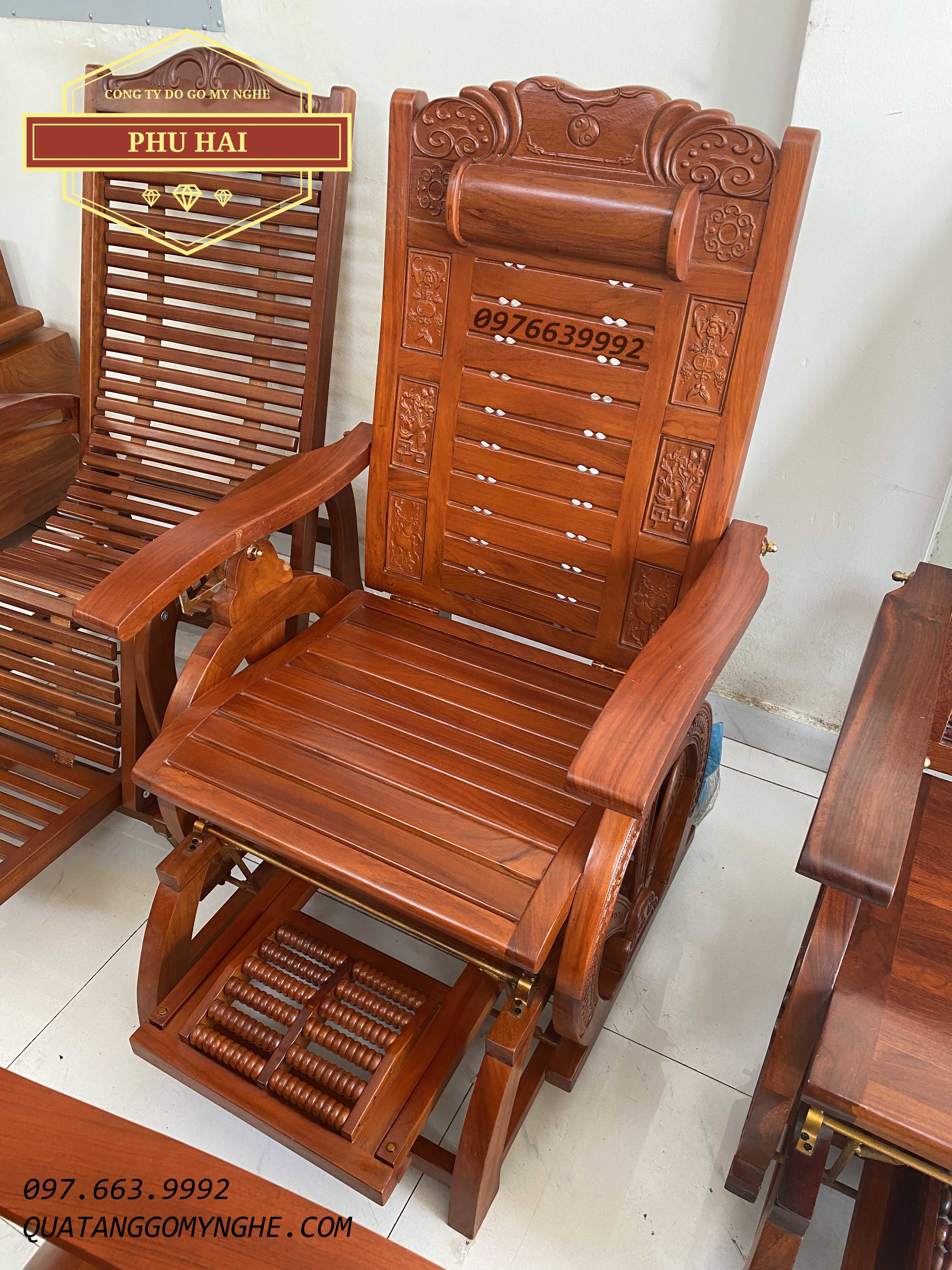 Ghế Lười Gỗ Hương Đẹp Ghế Lười Gỗ Hương Đẹp