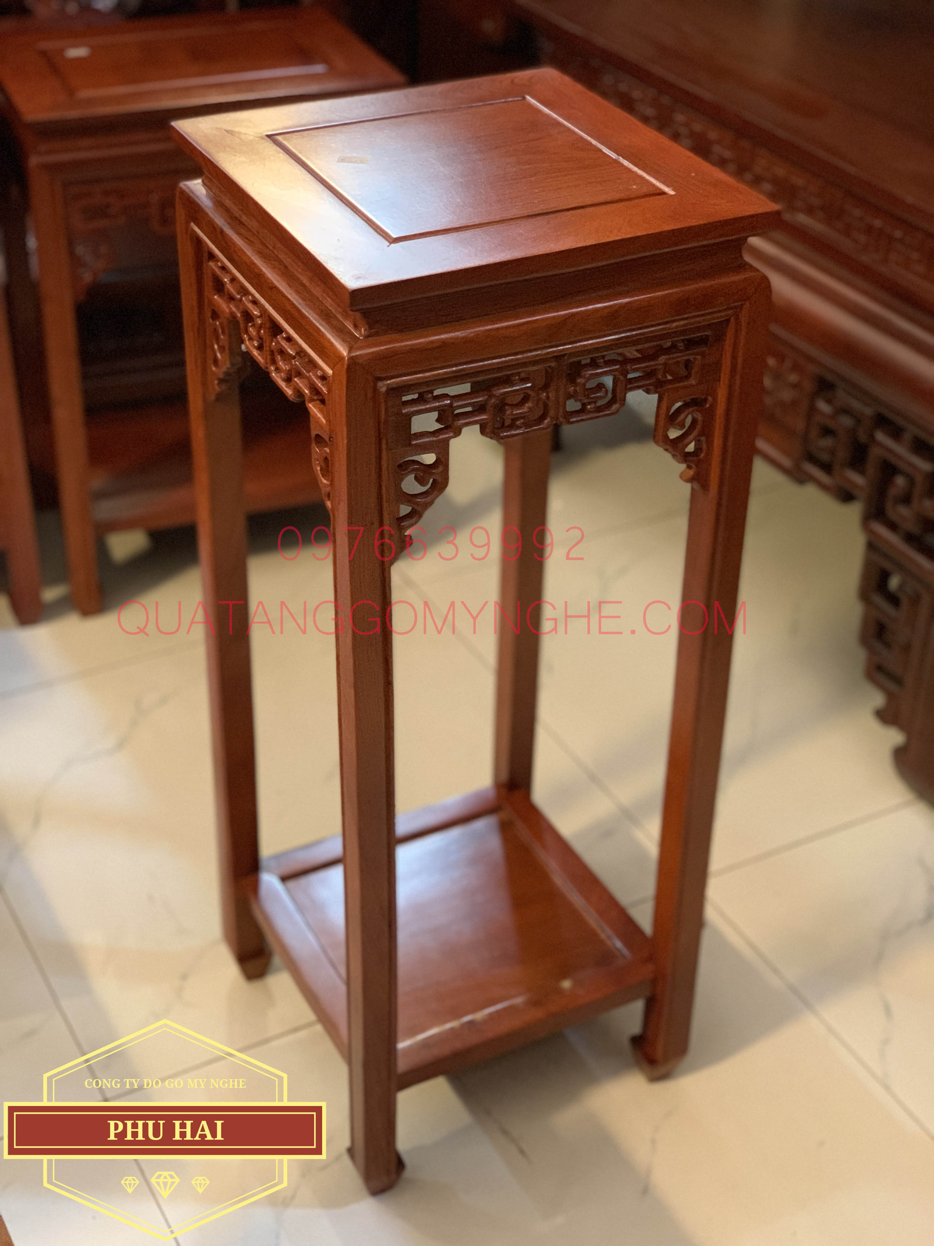 Đôn gỗ vuông giá rẻ c80 x 30 - DG32 Đôn gỗ vuông giá rẻ c80 x 30 - DG32