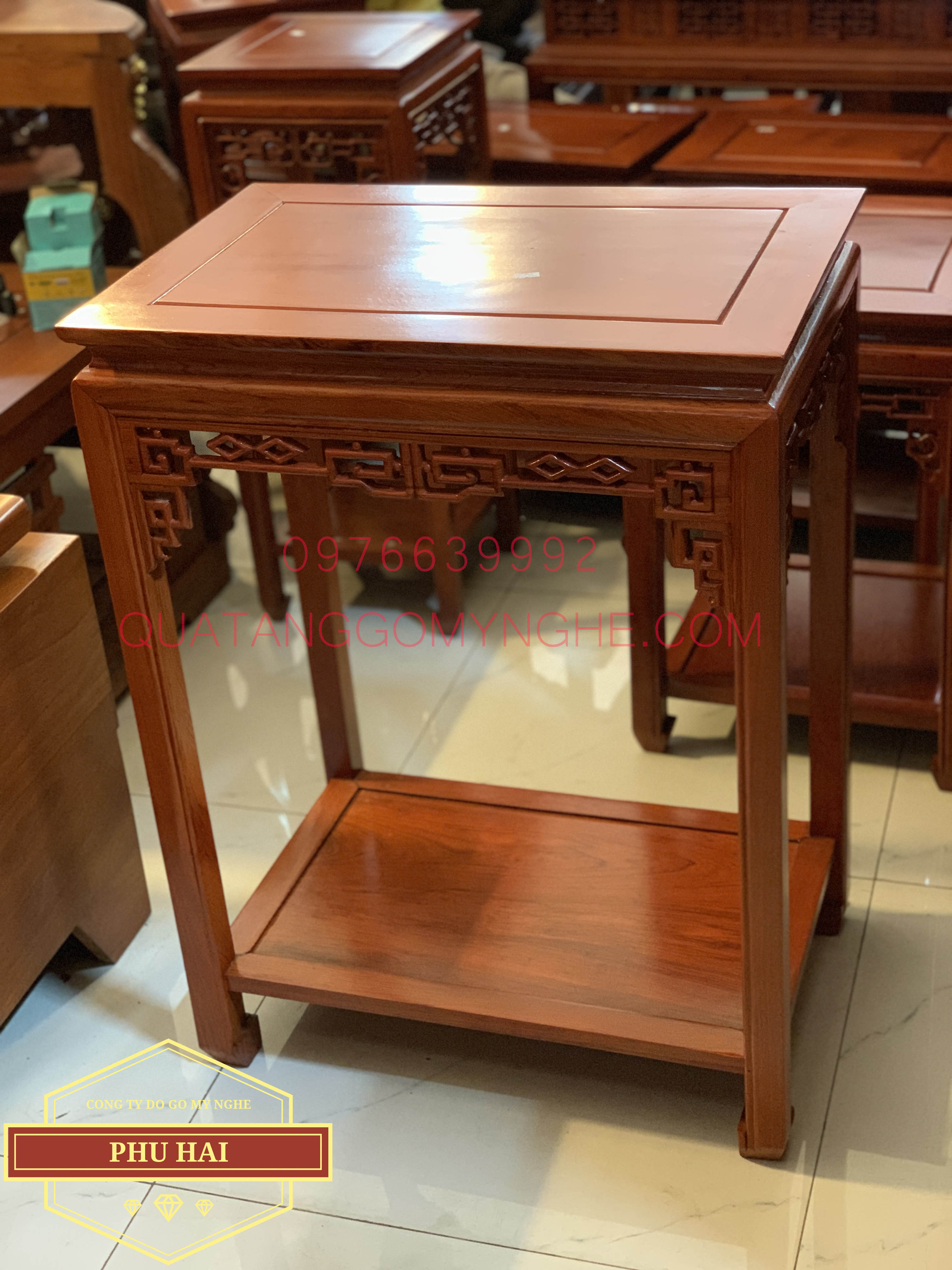 Đôn gỗ hình chữ nhật 60 x 40 cao 80 - DG34 Đôn gỗ hình chữ nhật 60 x 40 cao 80 - DG34