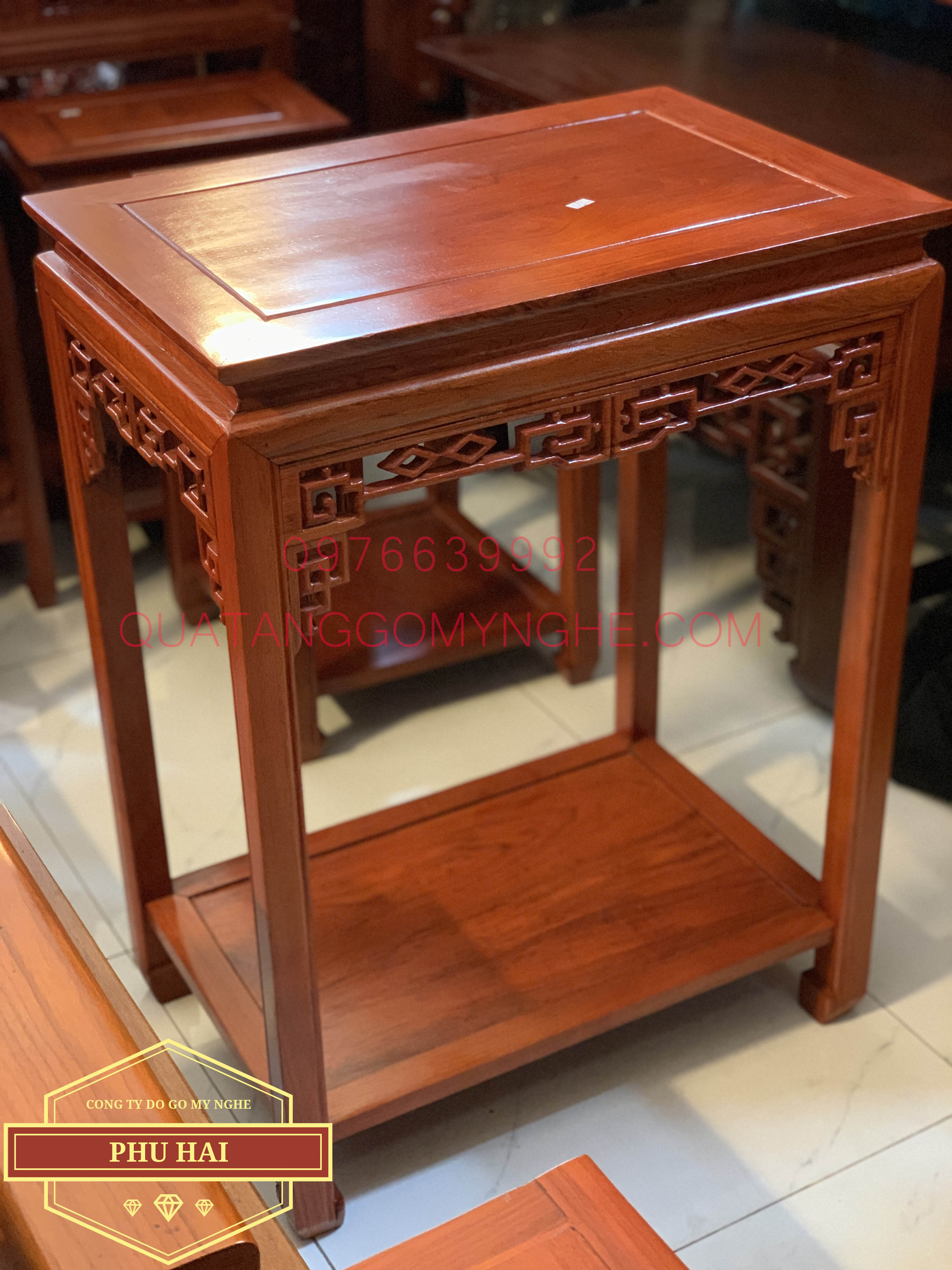 Đôn gỗ hình chữ nhật 60 x 40 cao 80 - DG34 Đôn gỗ hình chữ nhật 60 x 40 cao 80 - DG34