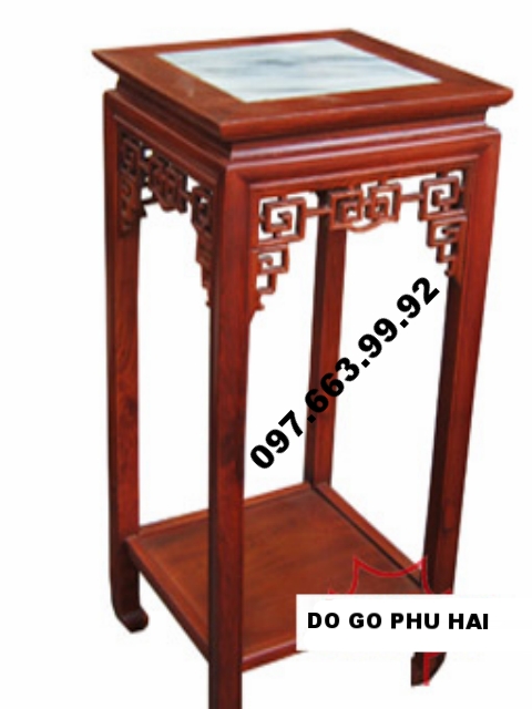 Đôn Gỗ Kê Tượng, Đôn Vuông Mặt Đá DG12 Đôn Gỗ Kê Tượng, Đôn Vuông Mặt Đá DG12