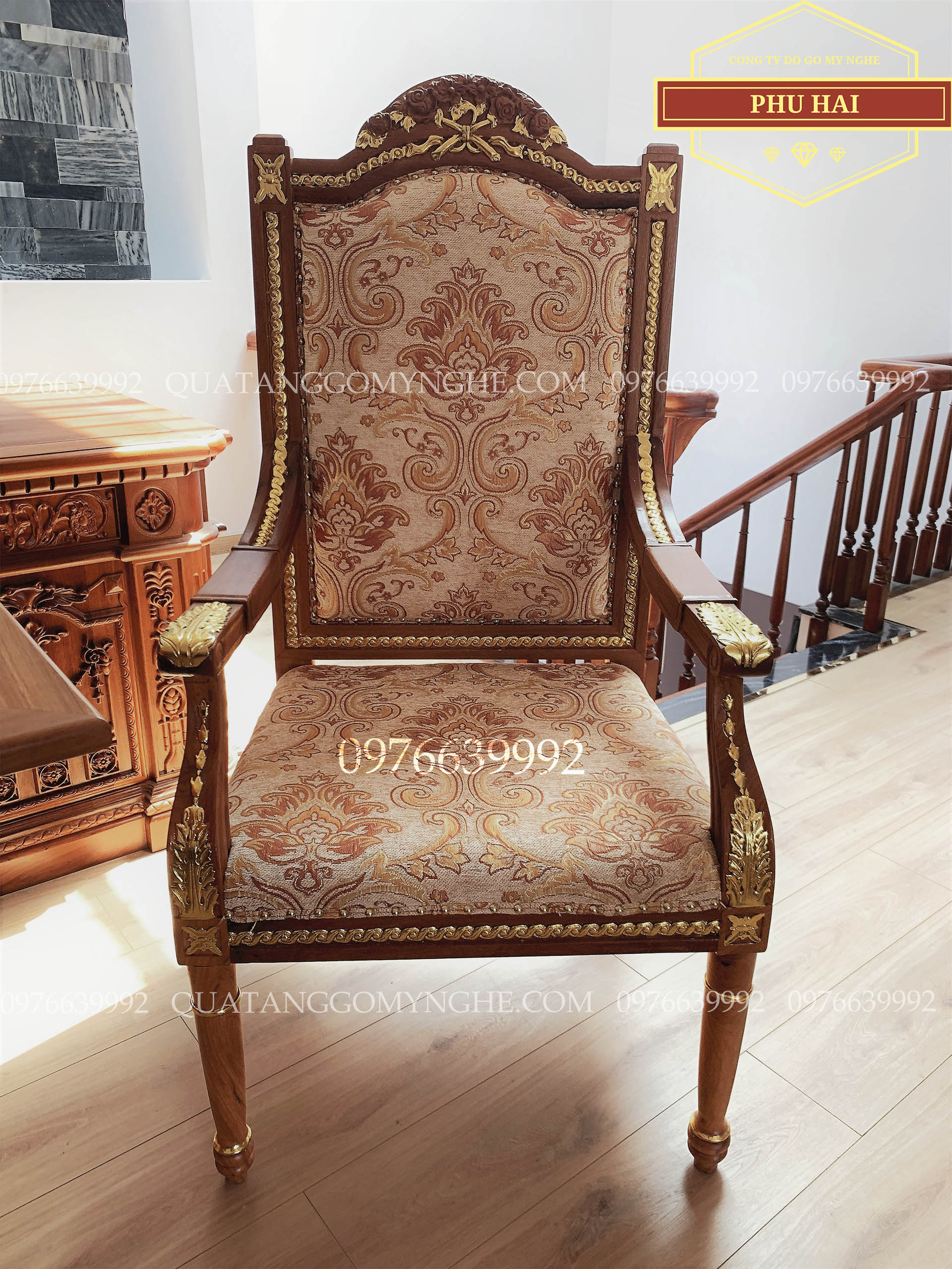 Ghế Làm Việc Gỗ Bọc Nỉ Ghế Làm Việc Gỗ Bọc Nỉ