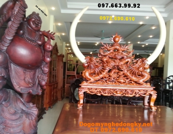 Quà Tặng Độc Đáo, Giá Cắm Ngà Voi Gỗ Hương GN01 Quà Tặng Độc Đáo, Giá Cắm Ngà Voi Gỗ Hương GN01