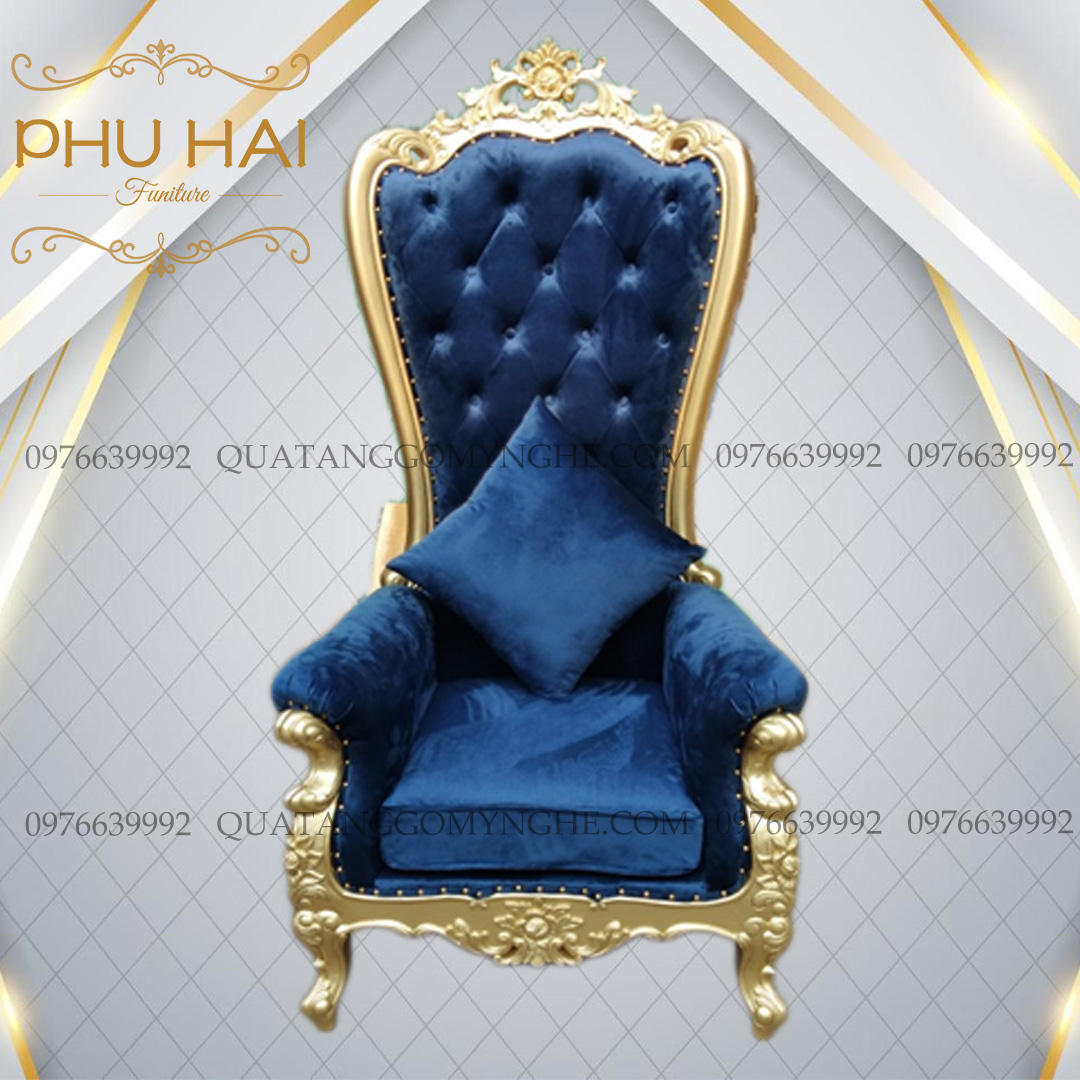 Cho Thuê Ghế Sofa Nữ Hoàng Bọc Nỉ Xanh Cho Thuê Ghế Sofa Nữ Hoàng Bọc Nỉ Xanh