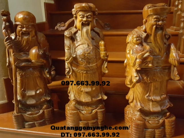 Bộ Tam Đa Phúc Lộc Thọ, Quà Tặng Gỗ Mỹ Nghệ TD03 Bộ Tam Đa Phúc Lộc Thọ, Quà Tặng Gỗ Mỹ Nghệ TD03