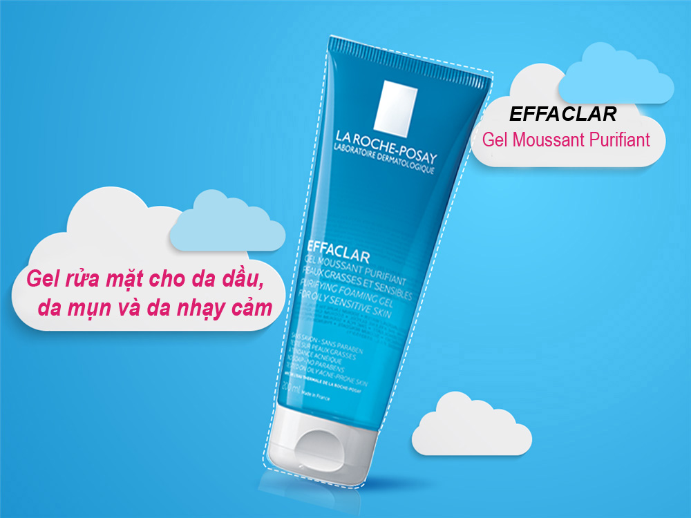 Sữa Rửa Mặt Tạo Bọt Effaclar Purifying Foaming Gel Cho Da Dầu Nhạy Cảm