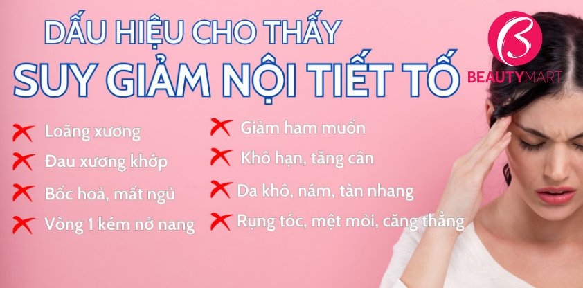 Dấu hiệu cho thấy suy giảm nội tiết tố ở phụ nữ