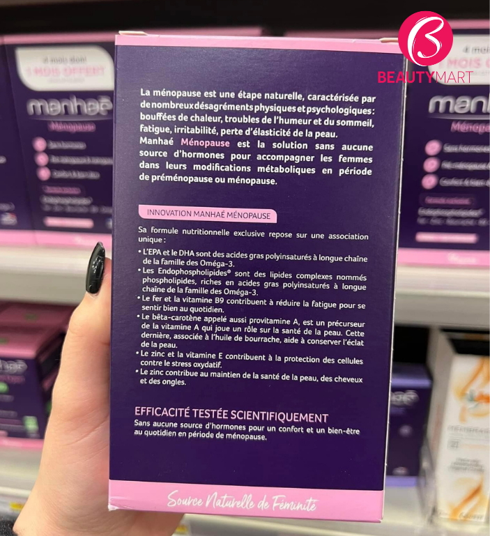 Thành phần viên nội tiết tố nữ Nutrisante MANHAE