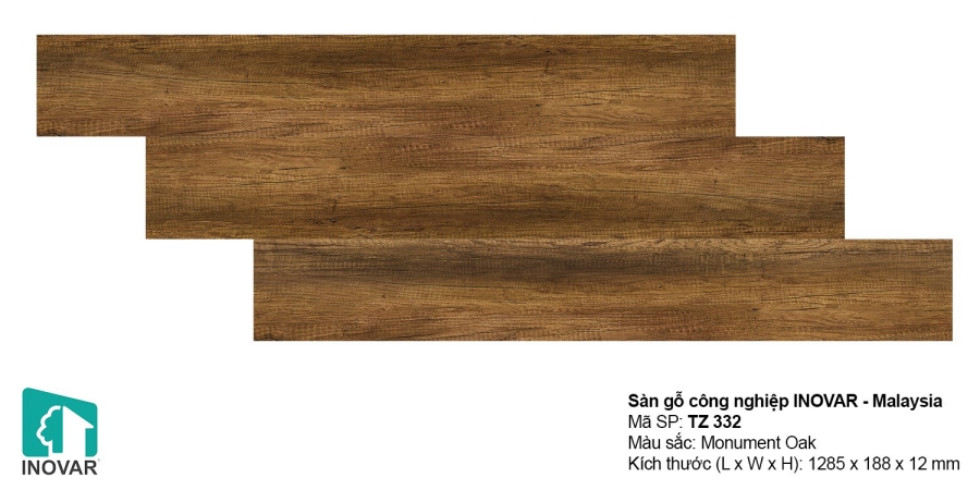 Sàn gỗ Inovar 12mm - TZ332