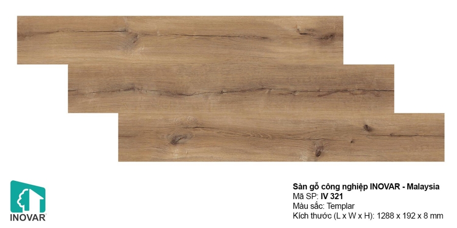 Sàn gỗ Inovar 8mm IV321