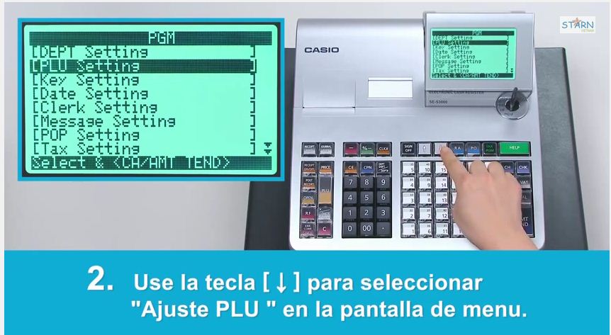Thiết lập mã hàng (PLU) cho máy tính tiền casio se-s400 Thiết lập mã hàng (PLU) cho máy tính tiền casio se-s400