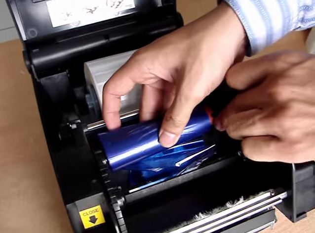 Hướng dẫn lắp mực in mã vạch cho máy in mã vạch bixonlon Hướng dẫn lắp mực in mã vạch cho máy in mã vạch bixonlon