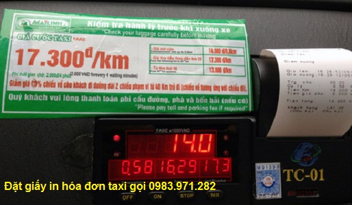 Mua giấy in hóa đơn taxi ở đâu? Mua giấy in hóa đơn taxi ở đâu?